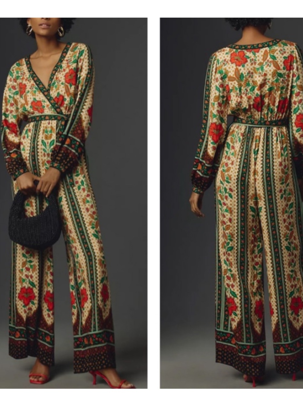 FARM Rio Floral Wrap Jumpsuit